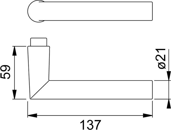 Actual product image Hoppe Door handle 1400 Amsterdam (Door set)