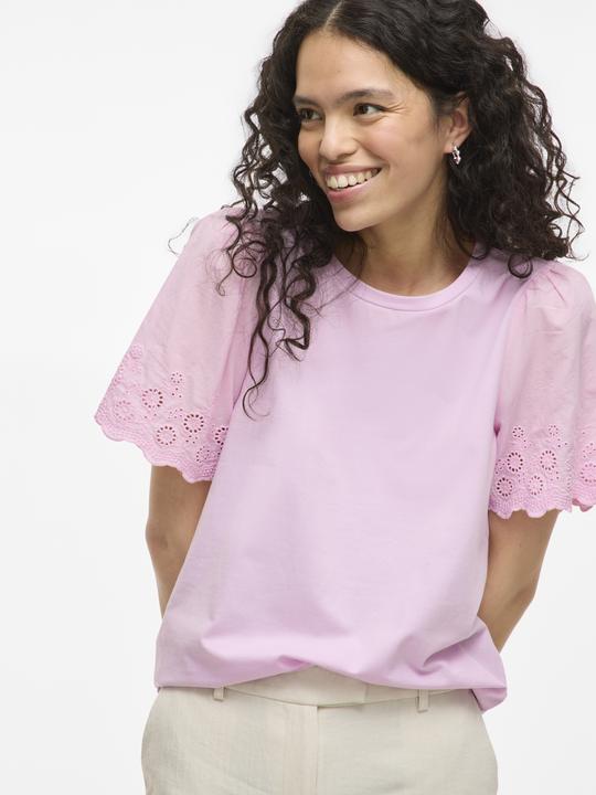 Actual product image Vila VICELIANA Rundhals Oberteil mit kurzen Ärmeln (S)