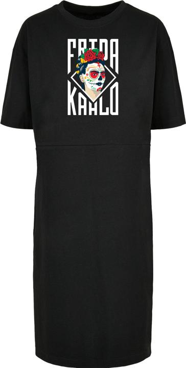 Image du produit Merchcode Ladies Frida Kahlo - Lettering Organic Oversized Slit Tee Dress - 119485 (XL)