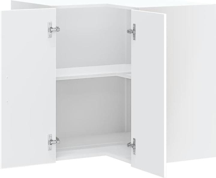 Image du produit VidaXL Armoire d'angle de cuisine Kalmar Blanc Matériau dérivé du bois (57 x 57 x 60 cm)