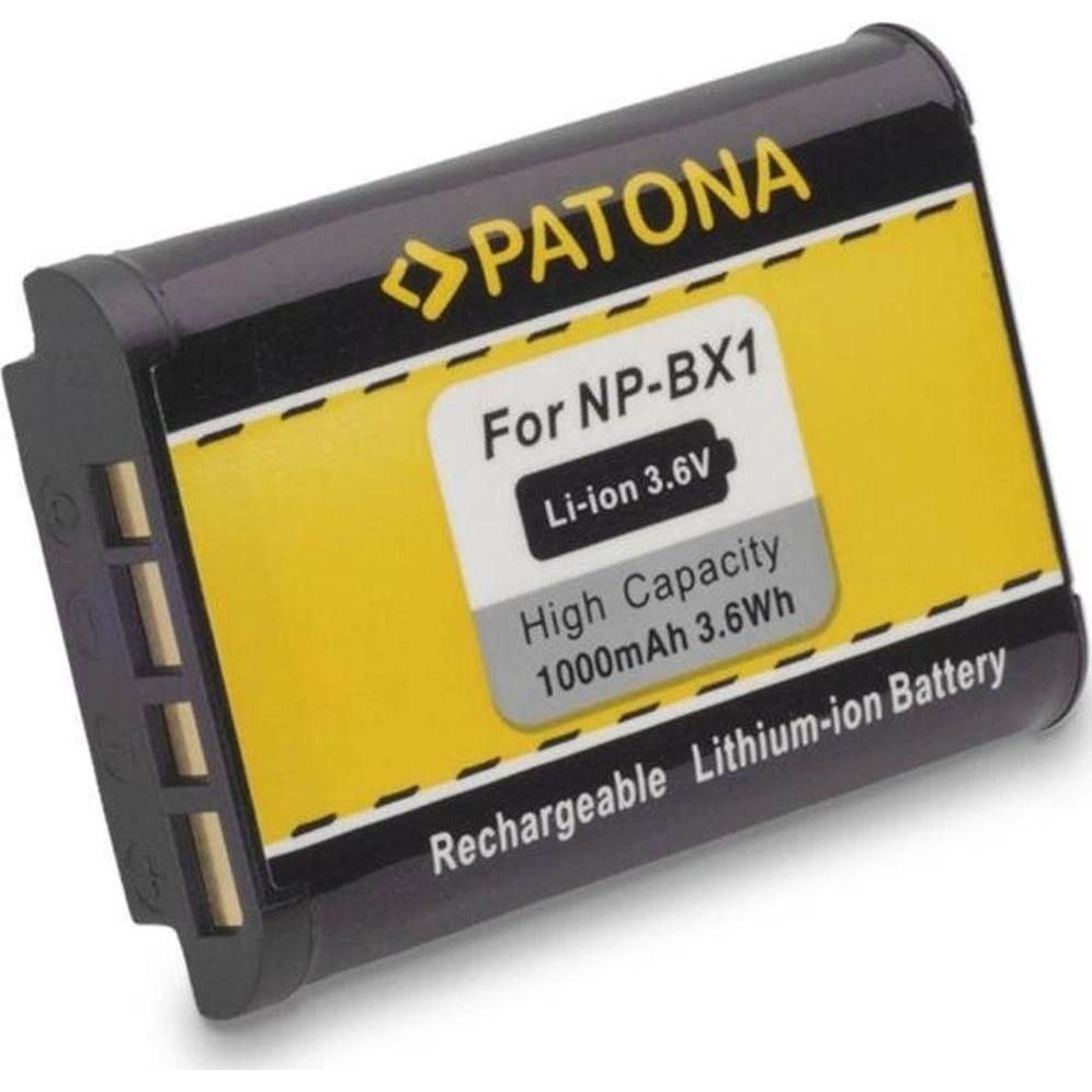 Patona Np-Bx1 (Batteria della fotocamera), Alimentatore fotocamera, Nero