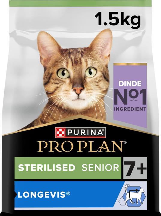 Produktbild Pro Plan Cat Sterilised 7+ Truthahn1.5kg (Adult, 1 Stk., 1500 g)