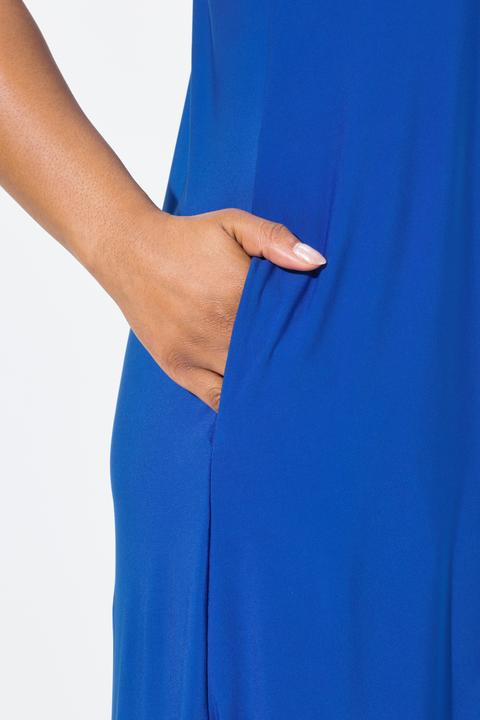 Produktbild Ulla Popken Jersey-Kleid, A-Linie, Carree-Ausschnitt, ärmellos (50, 52)