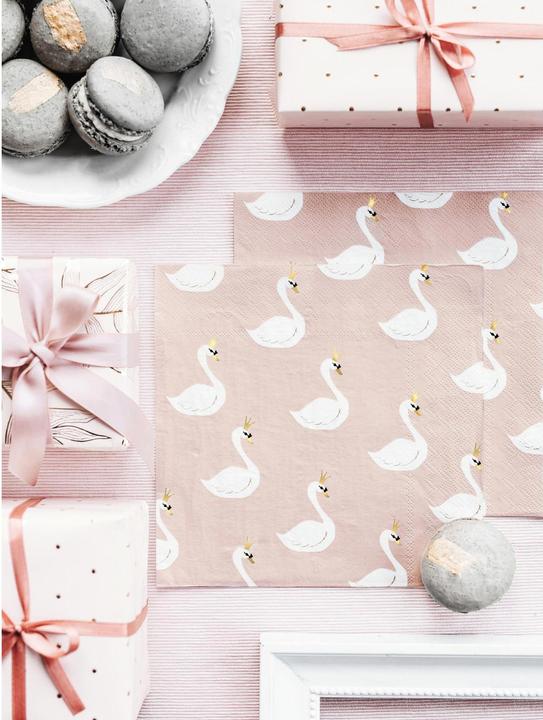 Image du produit Partydeco Papier cadeau 70 x 200 cm, 2 pièces, or/rose clair (Papier cadeau, 2 x)