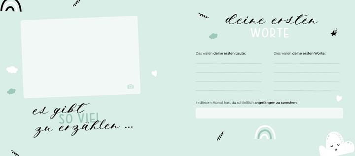 Produktbild Kleines Wunder, grosses Glück - Babyalbum für dein erstes Jahr (Handlettering) (Deutsch, 2020)