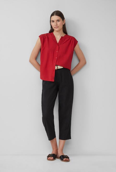 Produktbild S.Oliver Hose Cropped Chino aus Leinenmix mit geflochtenem Gürtel (48)
