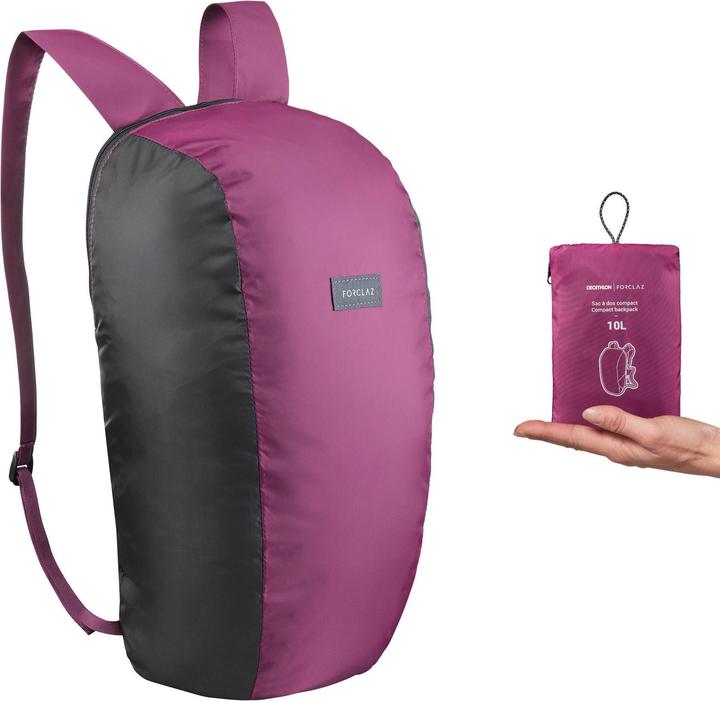 Actual product image Forclaz Foldable backpack polyester 10 l (10 l)
