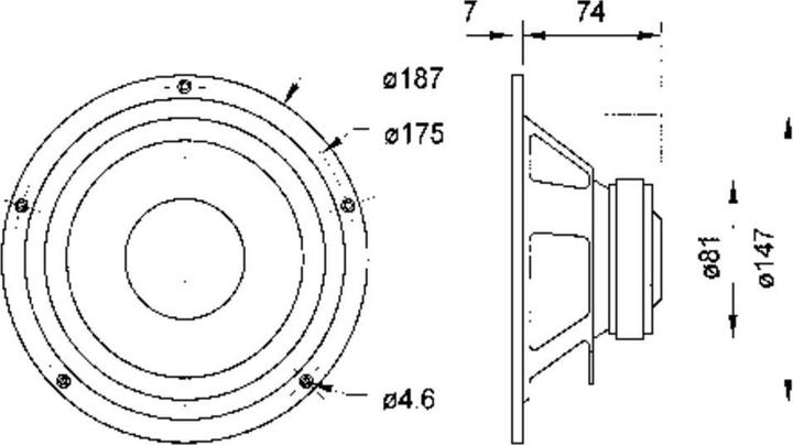 Immagine prodotto Visaton W 170 S woofer