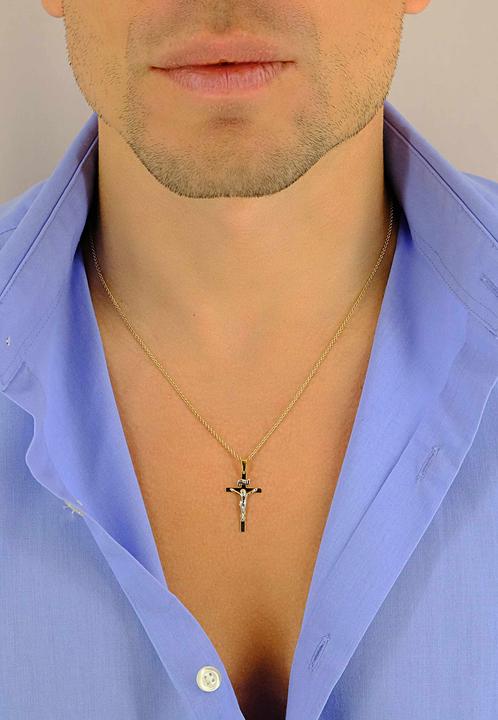 Image du produit Muau Croix (750, Or blanc, Or jaune 18 carats)