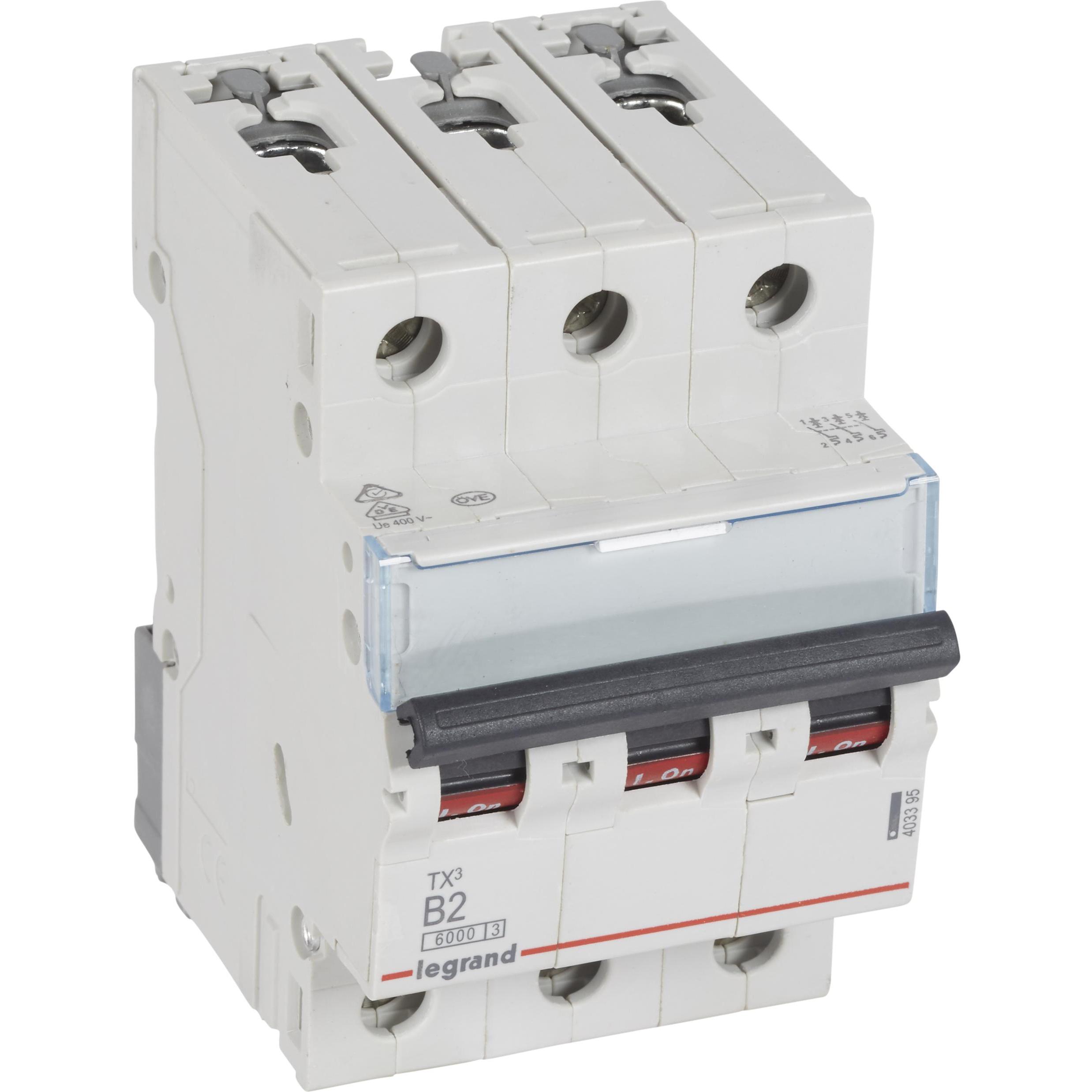 Legrand, Schutzschalter, 403395 Leitungsschutzschalter 2 A 400 V/AC