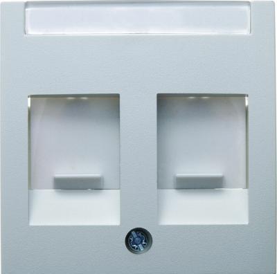 Actual product image Berker Centre cover dust cover S/B double plug white
