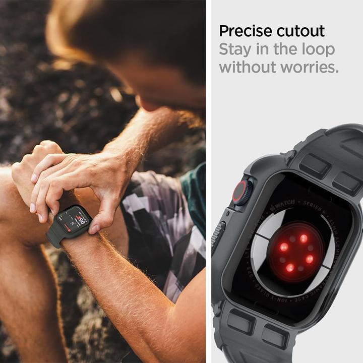 Produktbild Spigen Apple Watch 9/SE RugArm Pro DkGr
