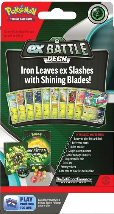 Actual product image Pokémon Iron Leaves ex Battle Deck EN (English, Deck)