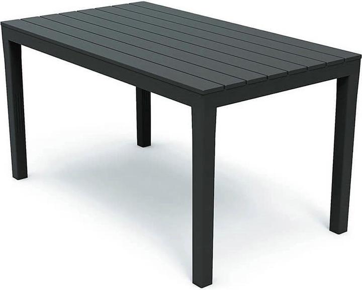 Mojawo Rectangular garden table anthracite 138x80x72cm wood look