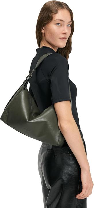 Actual product image Liebeskind Berlin Hobo M Lou Cracked Leather Forest
