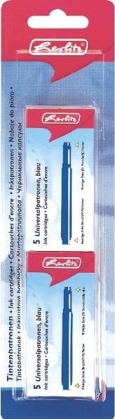 Actual product image Herlitz 10412070 Replacement refill (e) (Blue, 5 pcs.)