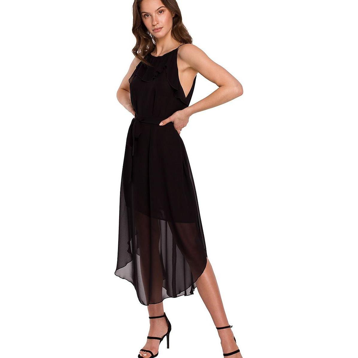 Makover, Damen, Kleider, Abendkleid, Schwarz, (S)