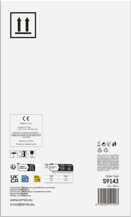Produktbild Emos Utp Cable Cat5e Pe Outdoor 305m Box (UTP, CAT5e, 305 m)