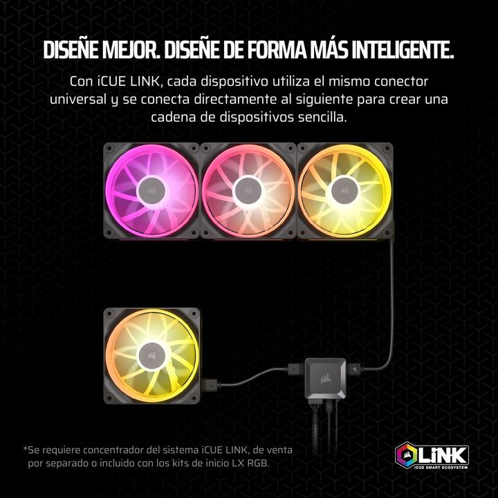 Actual product image Corsair iCUE LINK LX140 RGB (140 mm, 1x)