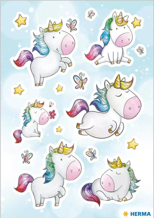 Actual product image HERMA Sticker unicorn