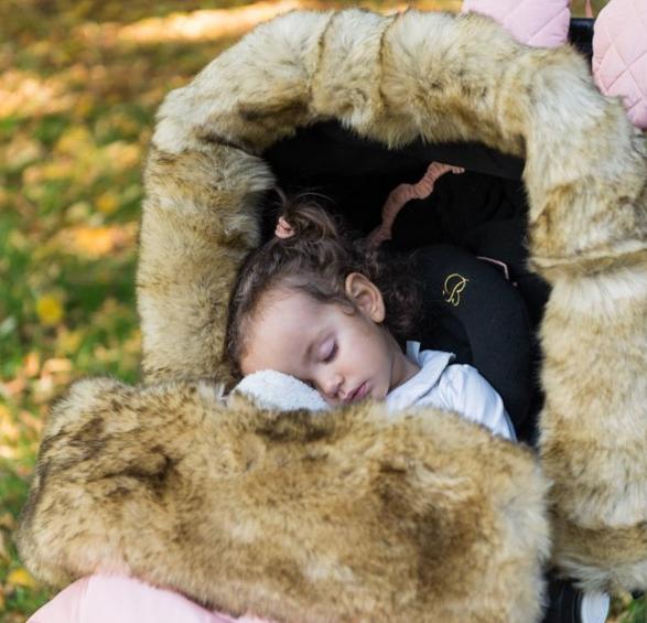 Actual product image Bjällra of Sweden Pram fur surround