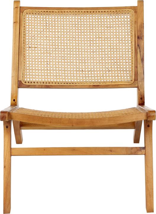 Produktbild Beliani Holzstuhl mit Rattangeflecht helles Holz MIDDLETOWN