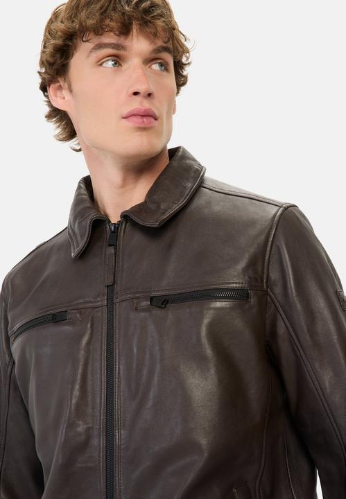 Produktbild Camel Active Leder Blouson mit Hemdkragen (56)