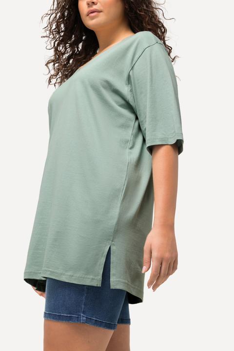 Produktbild Ulla Popken T-Shirt, V-Ausschnitt, Relaxed, Halbarm (50, 52)