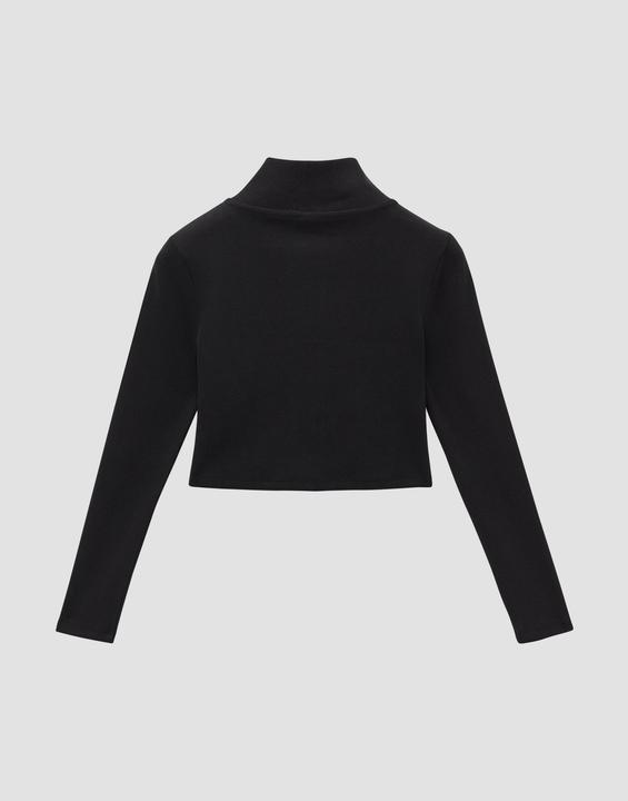 Produktbild s.Oliver Sweatshirt Jacke Kurze Sweatjacke im Slim Fit aus Rippware (146, 152)