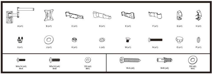 Immagine prodotto Mozi Televisore LCD Full Motion B1 13-27" - linea telefonica (Muro, 13.80 kg, 13" - 27")