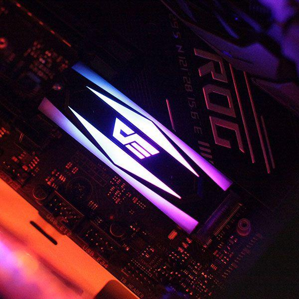 Actual product image Darkflash Tech DM2 Disk passive cooler ARGB (black)