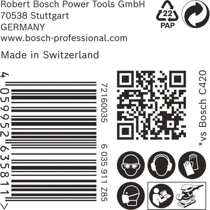 Image du produit Bosch Professional Zubehör Accessories 2608901631 Filet de ponçage pour ponceuse vibrante Grain 80 (L x l) 133mm x 80mm 50p. (80 Poids)