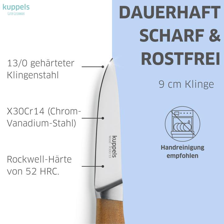 Produktbild Kuppels WOOD Spickmesser, Akazienholz (9 cm)