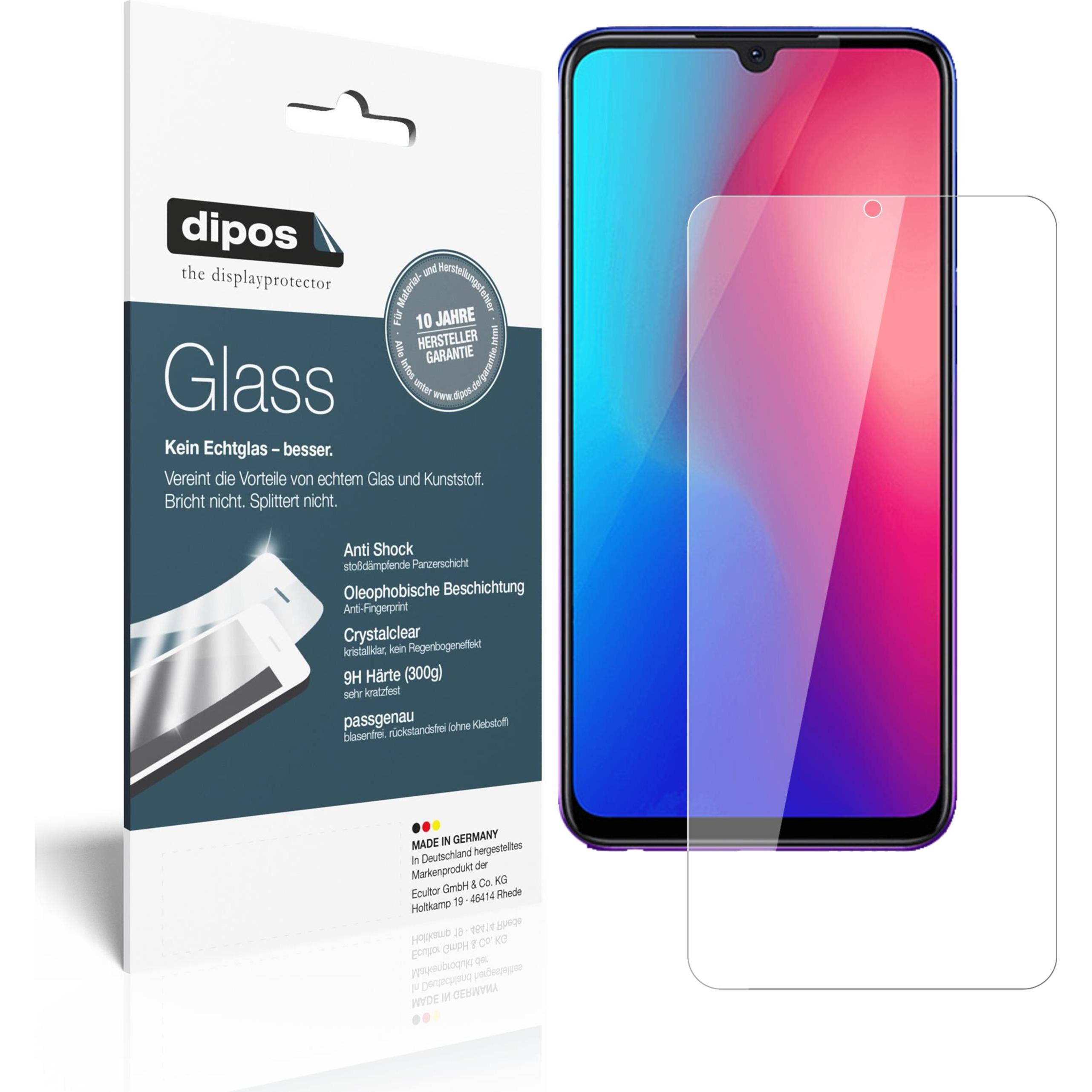Dipos Displayschutz Anti-Shock (2 Stück, Vivo Z3i), Smartphone Schutzfolie, Transparent