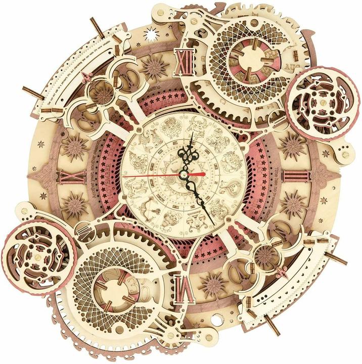 Actual product image Robotime Zodiac sign wall clock (168 pieces)