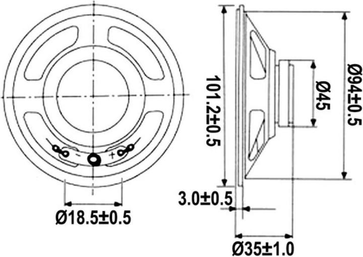 Produktbild Velleman MINI-LAUTSPRECHER - 2W / 8 Ohm - Ø 101mm