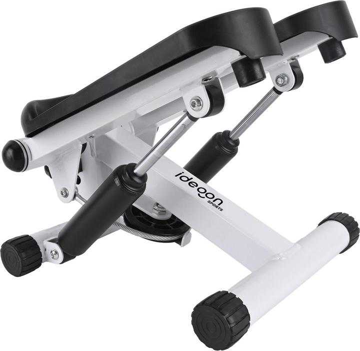 Actual product image Ideoon Mini Stepper mit Trainingscomputer und Widerstandsbändern, max. 100 kg, 38 x 30 x 18 cm