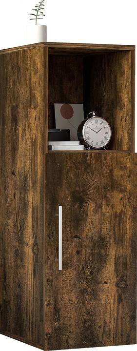 Produktbild VCM Nachtschrank | Masse ca. H. 90 x B. 30 x T. 35 cm | Beistelltisch mit Drehtühr | Nachttisch - Narila (30 x 35 x 90 cm)