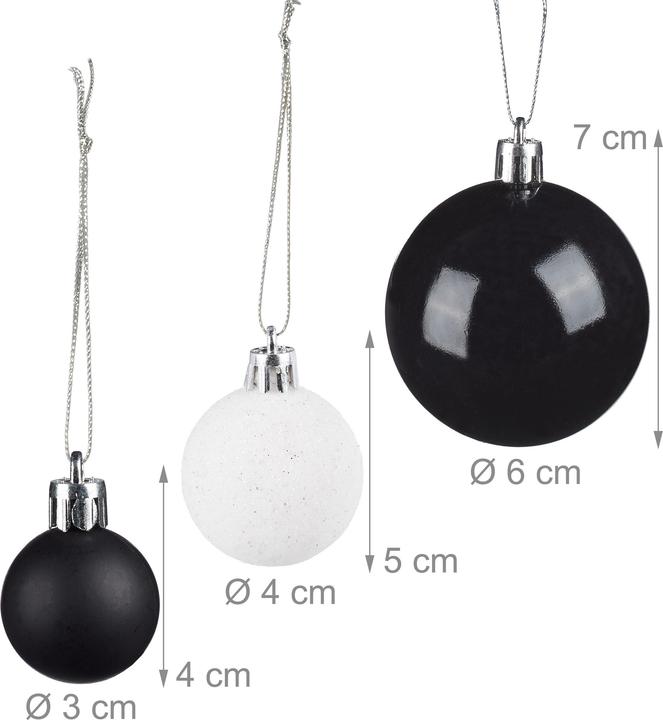 Produktbild Relaxdays Weihnachtskugeln im Set (50-teilig)