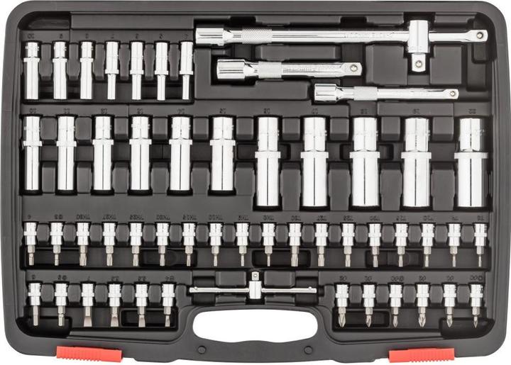 Image du produit Vigor Jeu de clés à douille (3/8", 1/2", 1/4")