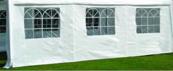 Actual product image Degamo Side tarpaulin for party tent with windows (600 cm, 600 cm)