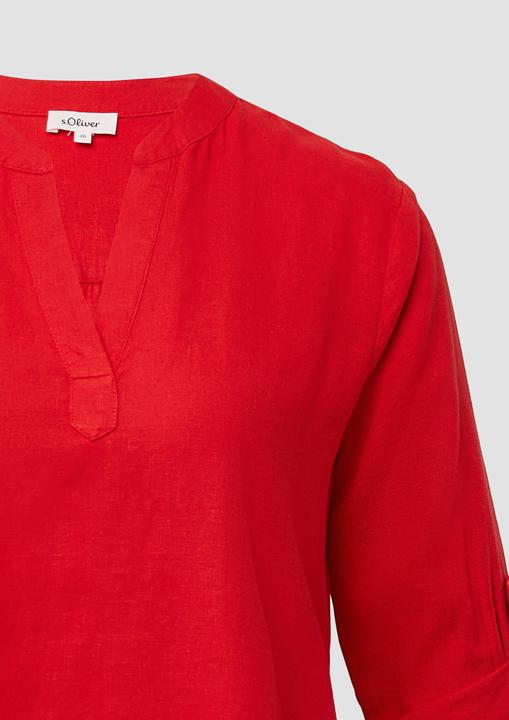 Image du produit S.Oliver Bluse Leinenmix-Bluse mit Turn-up (32)