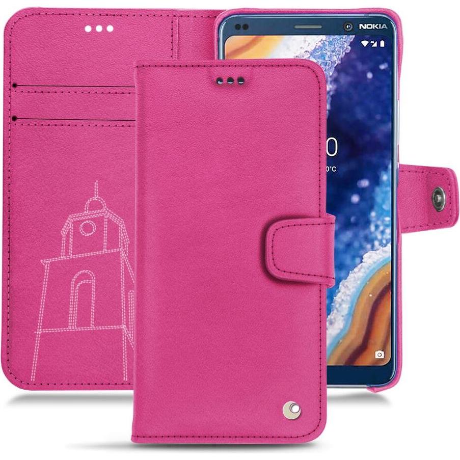 Thumbnail - Noreve Lederschutzhülle Wallet (Nokia 9 PureView), Smartphone Hülle, Rosa