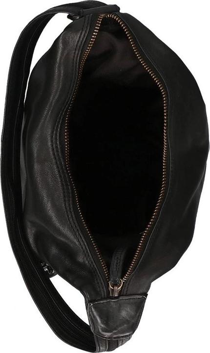 Actual product image Bear Rock Bear Design Backpack Cow Lavato Leather - Black