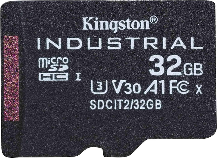 Image du produit Kingston microSDHC industriel pSLC (32 Go, microSDHC, U3, UHS-I)
