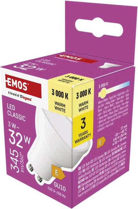 Produktbild Emos Classic (GU10, 3 W, 345 lm, 1 x, E)