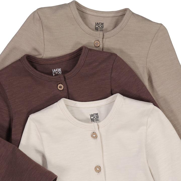 Produktbild La Redoute Collections 3er-Pack unifarbene Bodys (68)