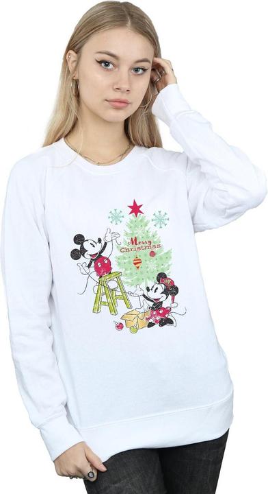Immagine prodotto Disney Mickey And Minnie Christmas Tree Felpa Donna (M)