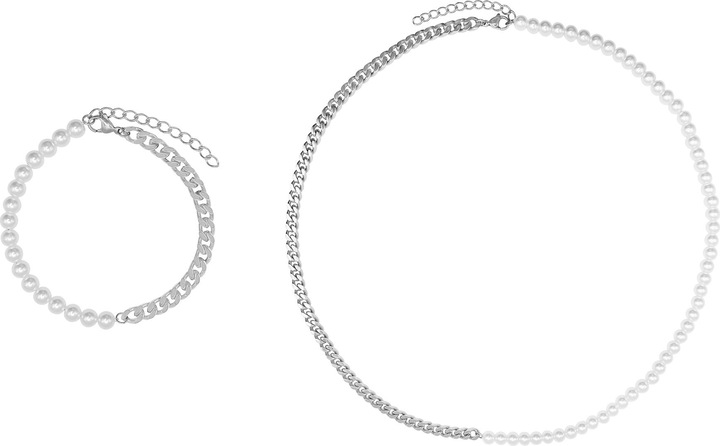 Actual product image Heideman Set Vanez silver coloured polished (100% stainless steel)