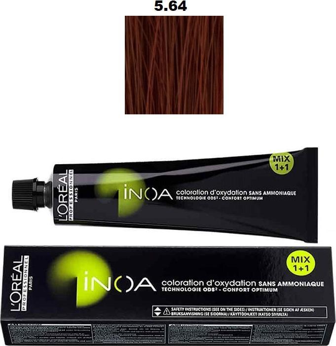 Produktbild L'Oréal Professionnel Inoa (5,64 Hellbraun Intensiv Rot Kupfer)